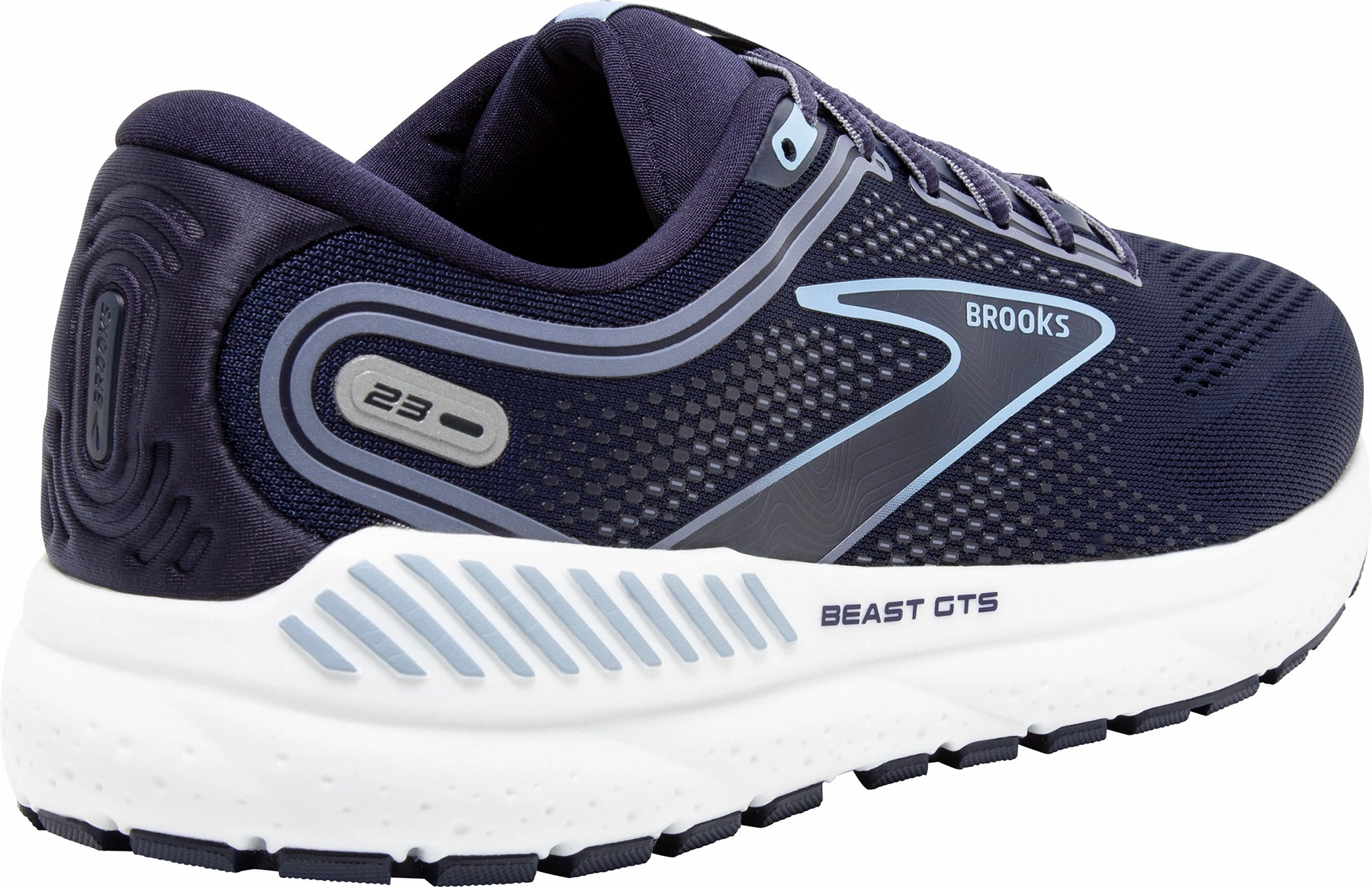 Brooks Beast GTS 23 WIDE FIT Mens Running Shoes - Navy Distance Runners