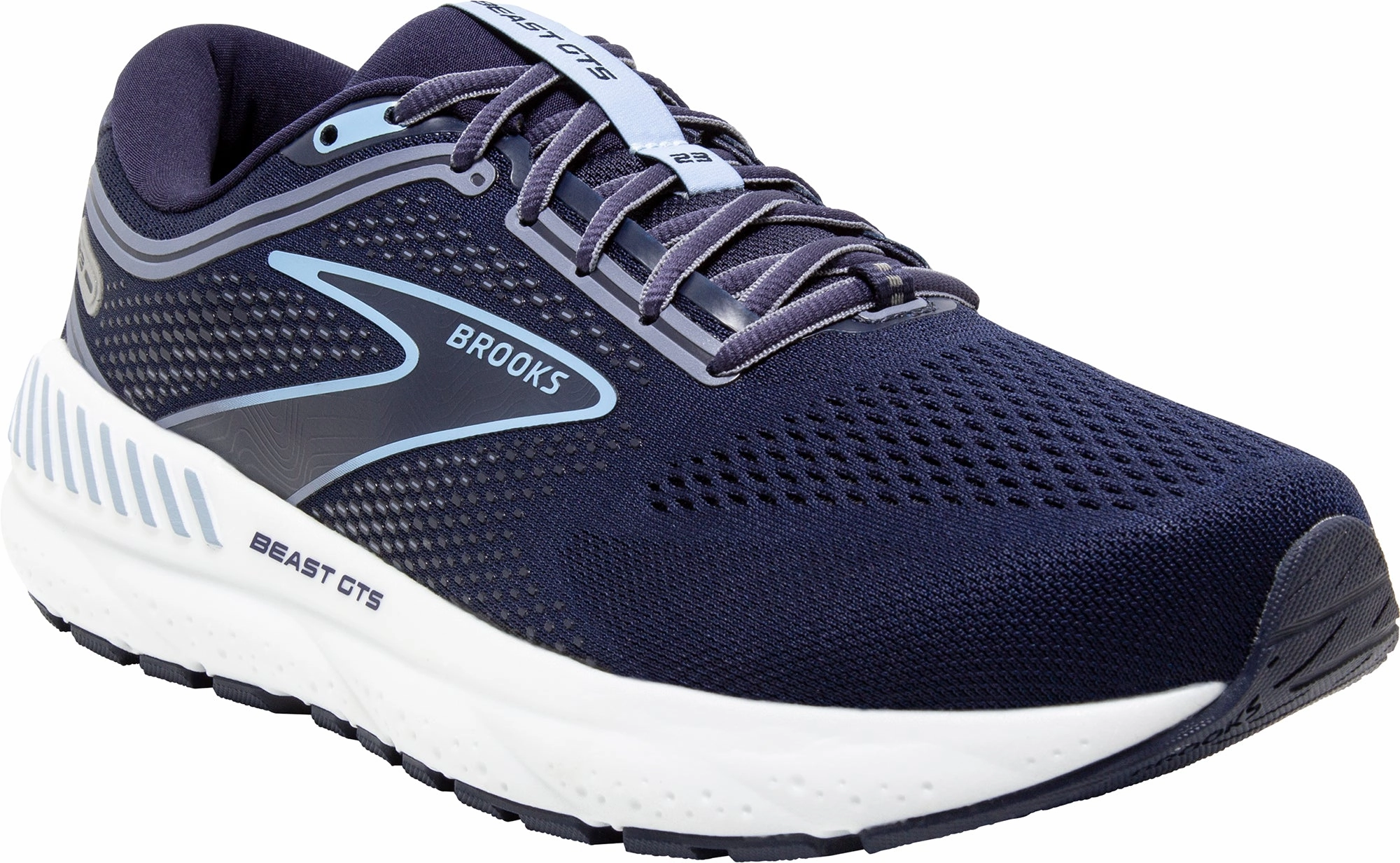Brooks Beast GTS 23 WIDE FIT Mens Running Shoes - Navy Distance Runners