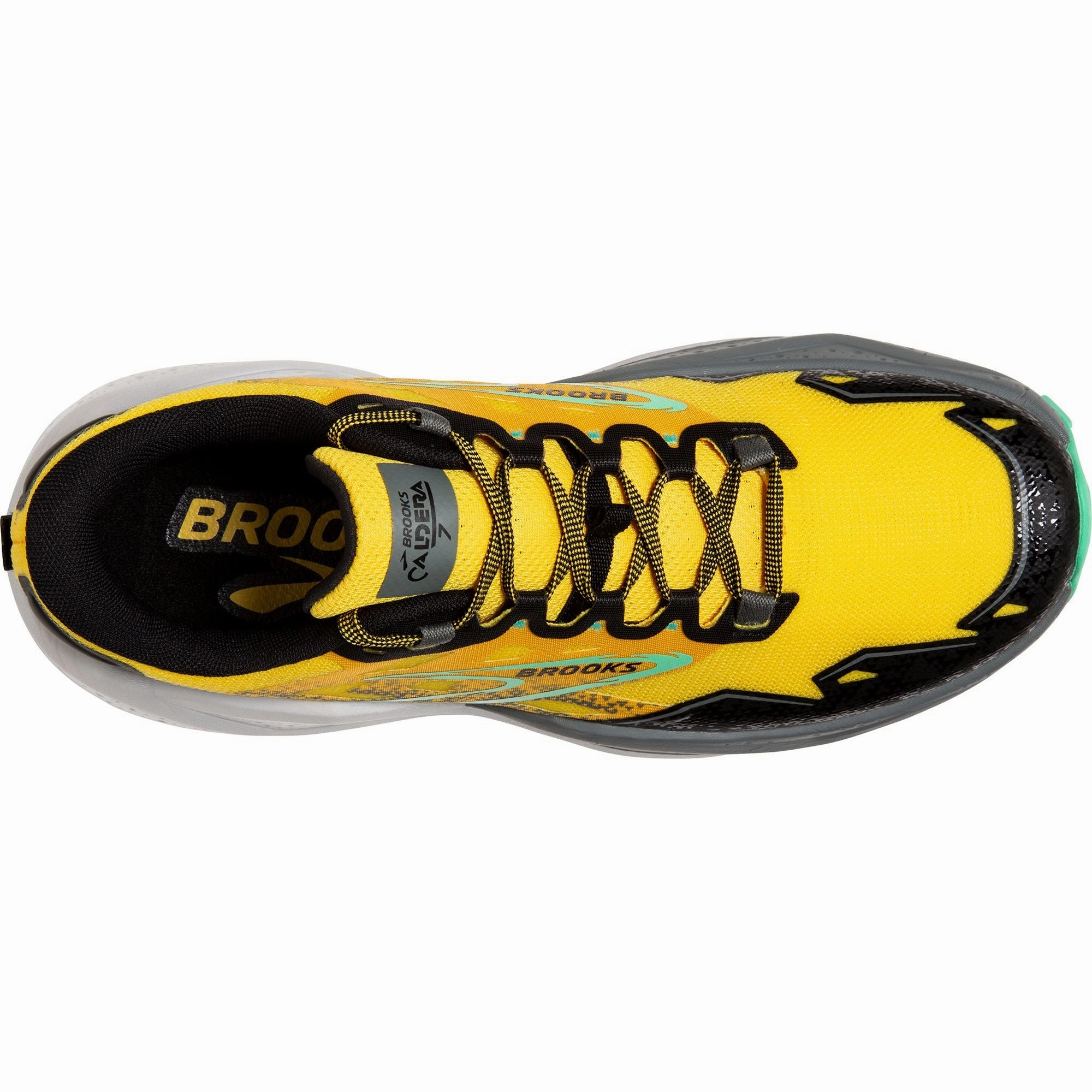 Brooks Caldera 7 Mens Trail Running Shoes - Yellow Responsive Road Shoes