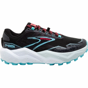 Brooks Caldera 7 Womens Trail Running Shoes - Black Brooks cushioned sneakers for distance running