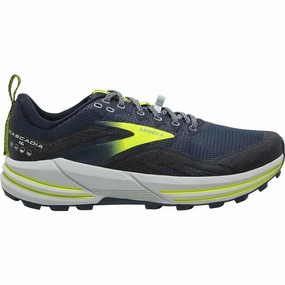 Brooks Cascadia 16 Mens Trail Running Shoes - Grey Brooks cushioned sneakers for distance running