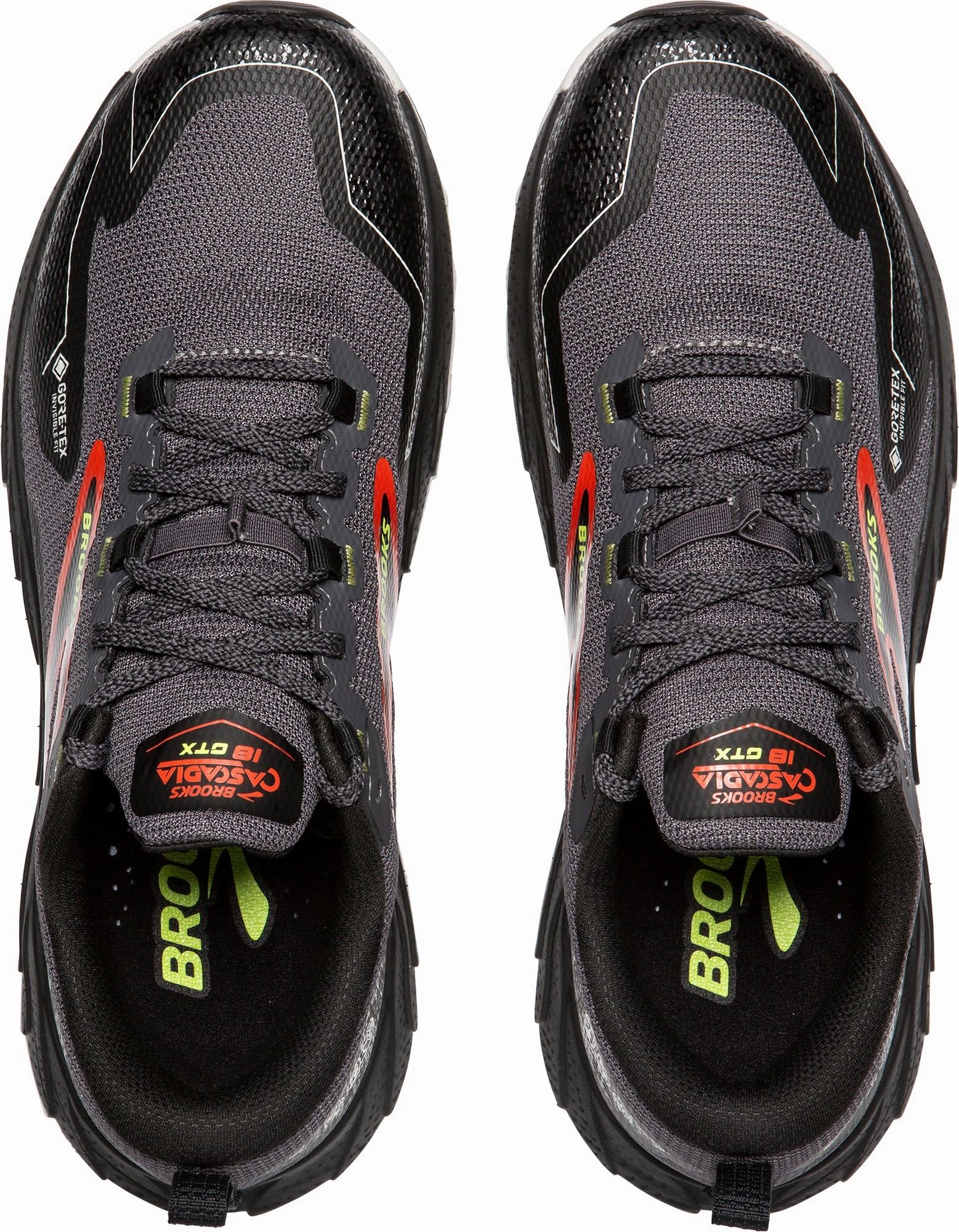 Brooks Cascadia 18 GORE-TEX Mens Trail Running Shoes - Grey Training Sneakers
