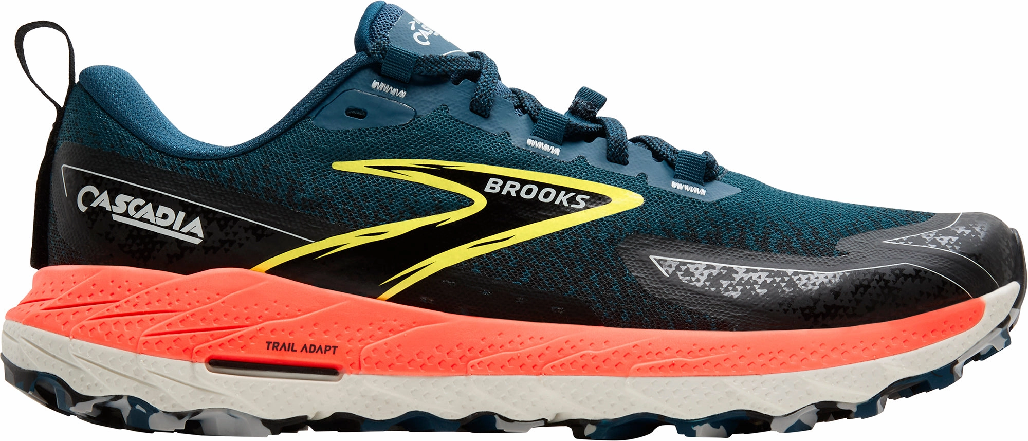 Brooks Cascadia 18 Mens Trail Running Shoes - Blue Brooks cushioned sneakers for distance running