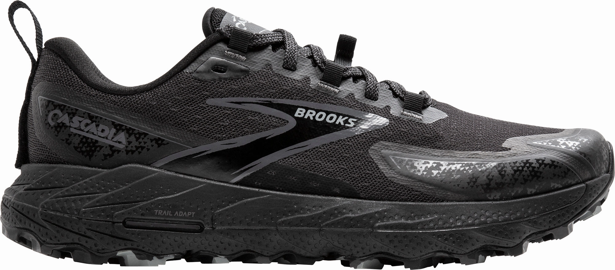 Brooks Cascadia 18 Womens Trail Running Shoes - Black Brooks cushioned sneakers for distance running