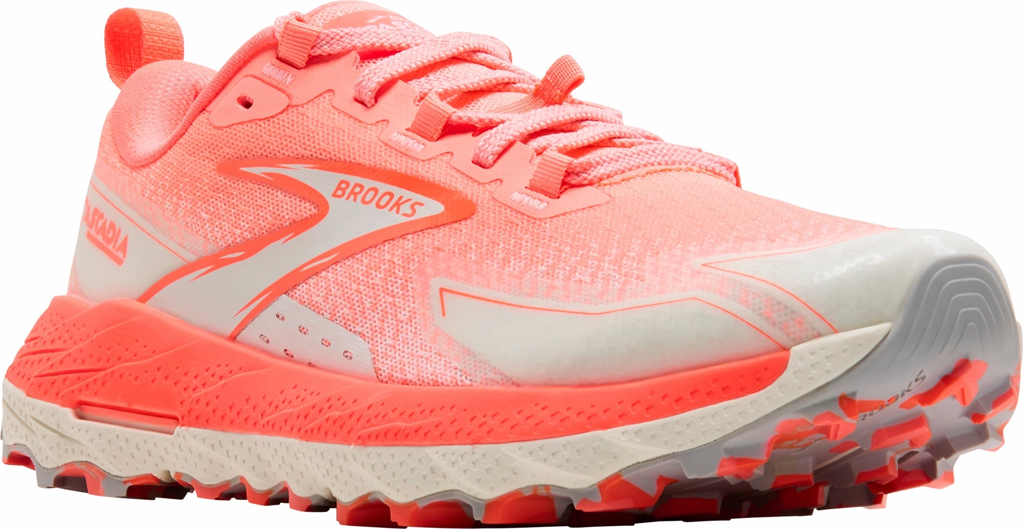 Brooks Cascadia 18 Womens Trail Running Shoes - Orange Training Sneakers