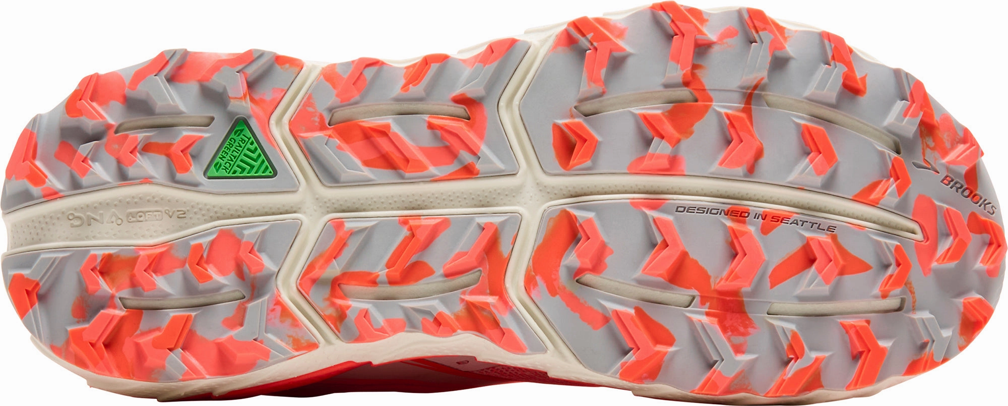 Brooks Cascadia 18 Womens Trail Running Shoes - Orange Training Sneakers