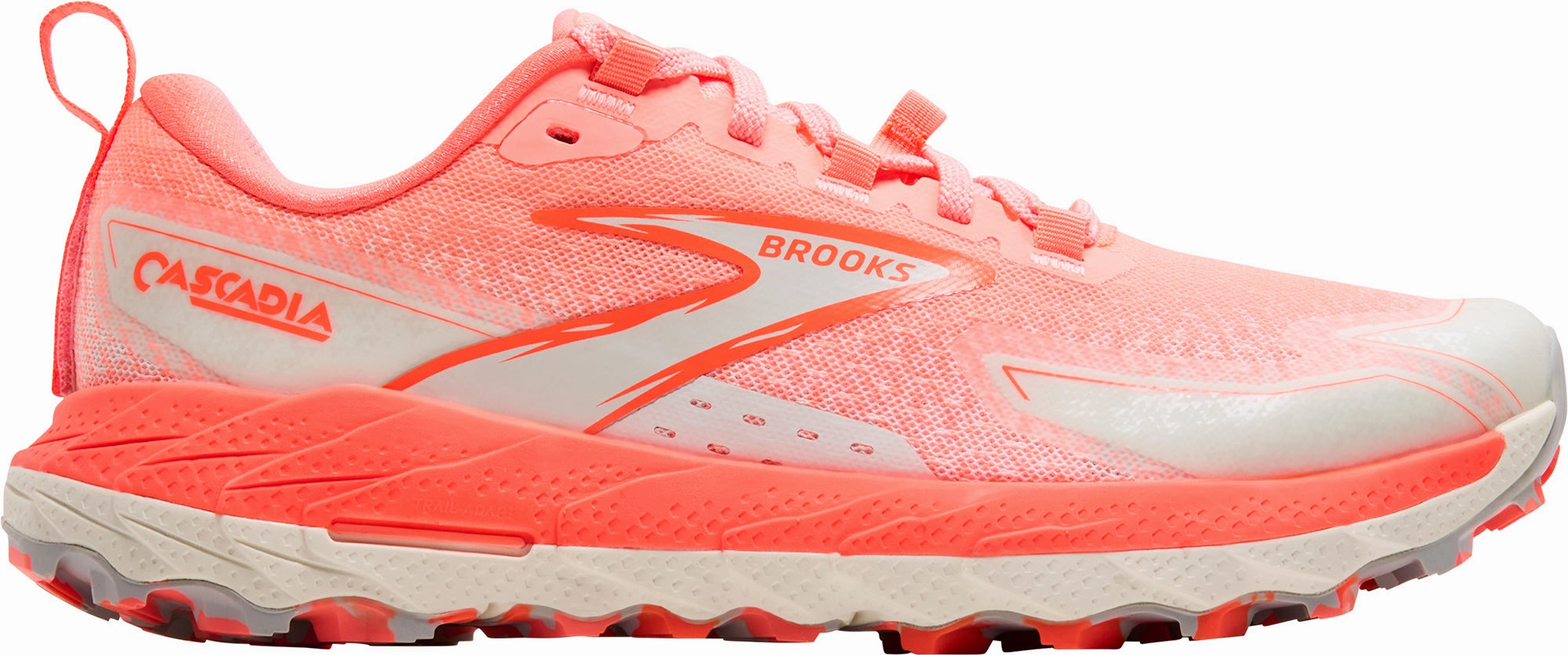 Brooks Cascadia 18 Womens Trail Running Shoes - Orange Brooks breathable running shoes for performance