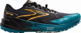 Brooks Catamount 3 Mens Trail Running Shoes - Black Brooks cushioned sneakers for distance running