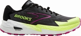 Brooks Catamount 4 Womens Trail Running Shoes - Grey Brooks cushioned sneakers for distance running