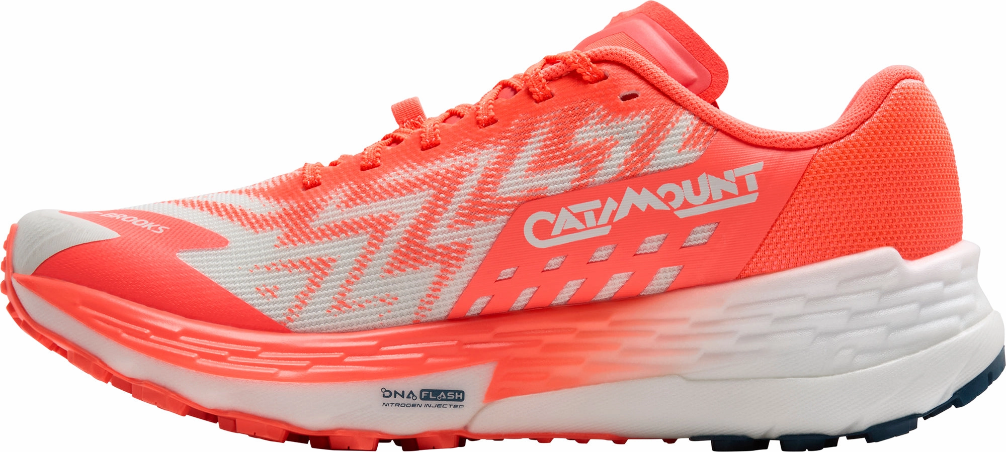 Brooks Catamount 4 Womens Trail Running Shoes - Orange Training Sneakers