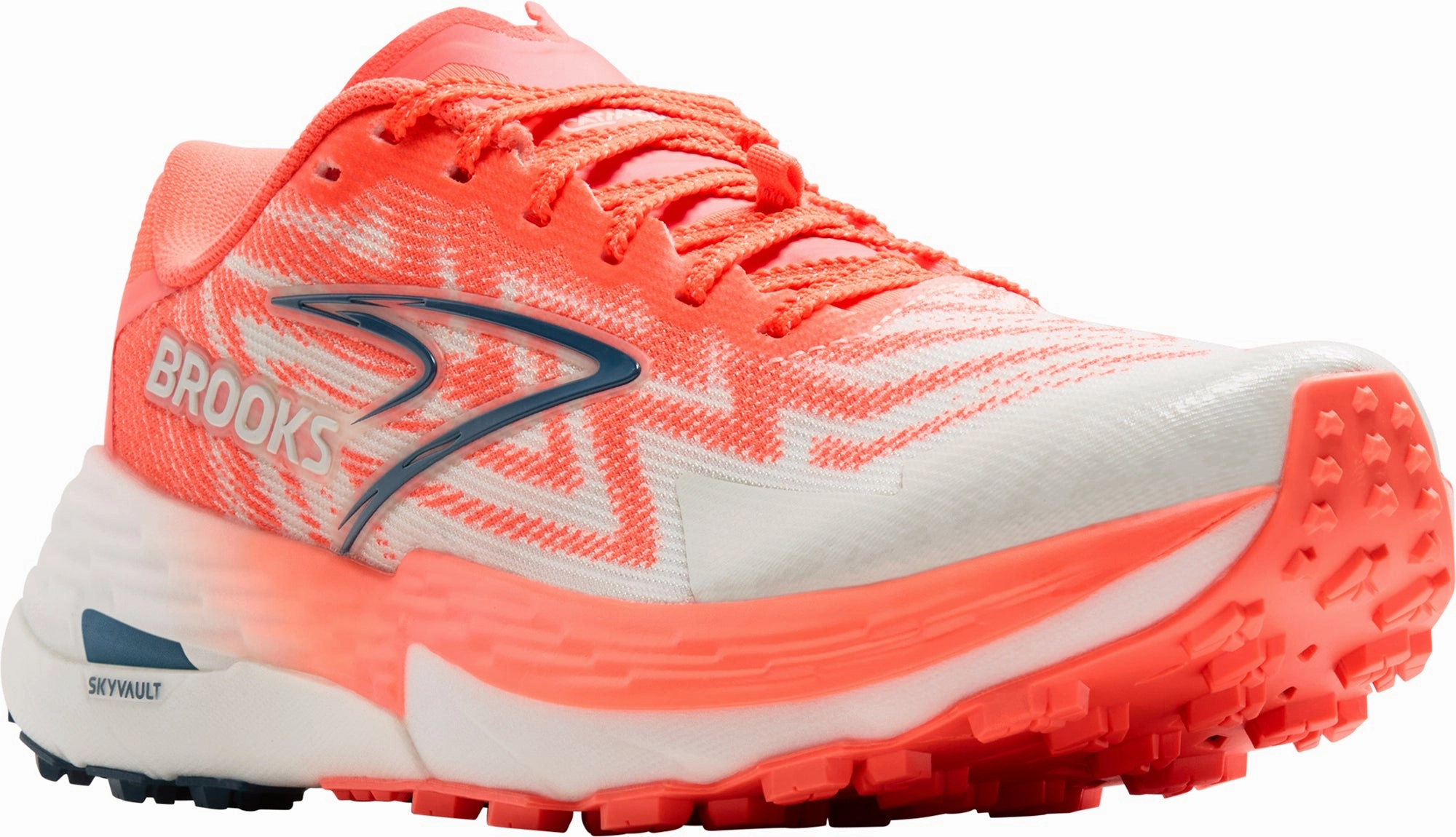 Brooks Catamount 4 Womens Trail Running Shoes - Orange Training Sneakers