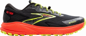 Brooks Divide 5 GORE-TEX Mens Trail Running Shoes - Black Brooks cushioned sneakers for distance running
