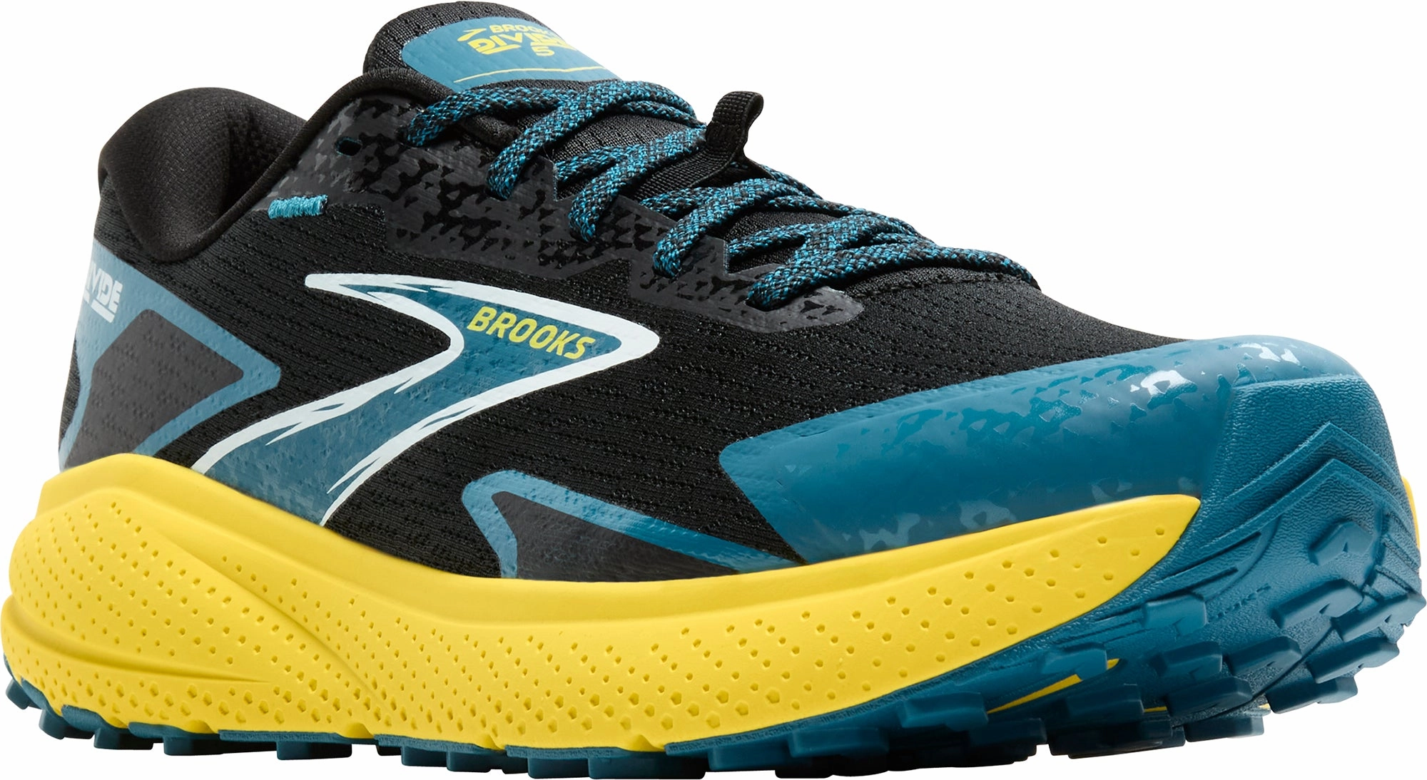 Brooks Divide 5 Mens Trail Running Shoes - Black Training Sneakers