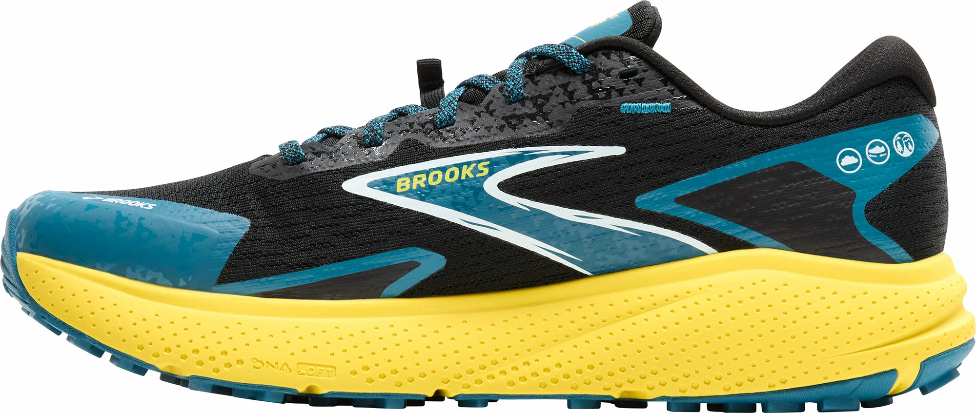 Brooks Divide 5 Mens Trail Running Shoes - Black Training Sneakers