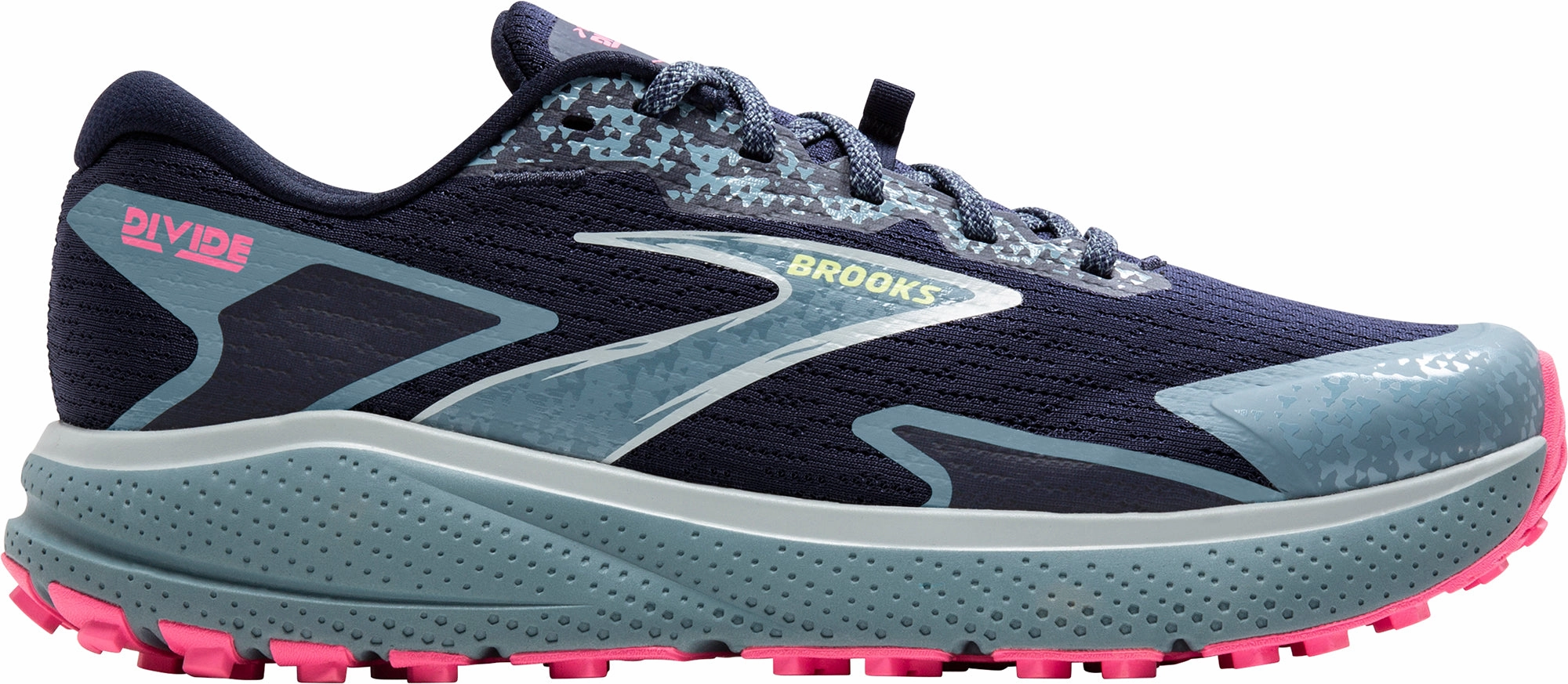Brooks Divide 5 Womens Trail Running Shoes - Blue Brooks cushioned sneakers for distance running