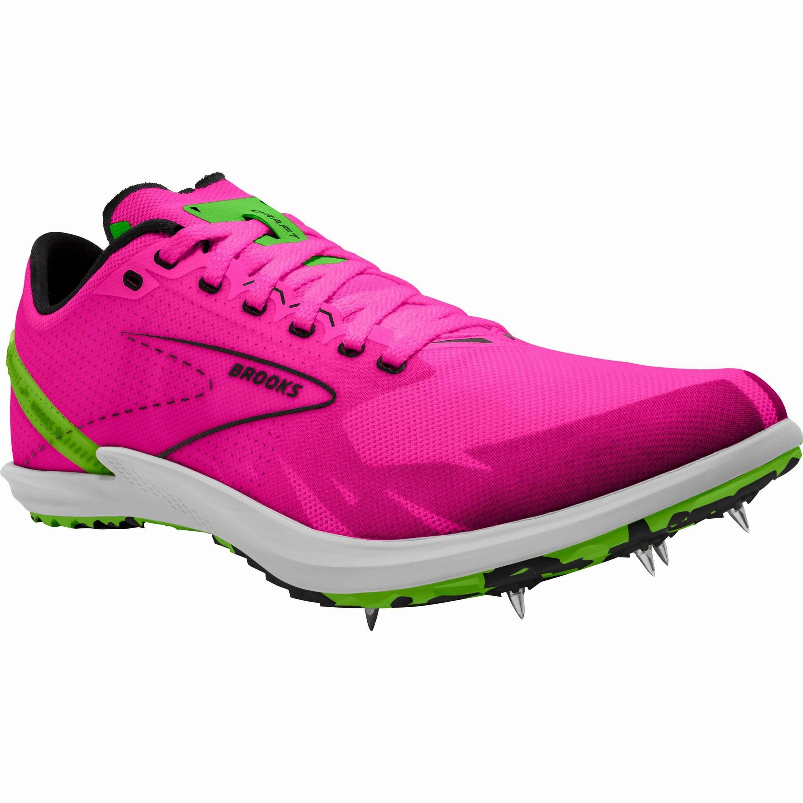 Brooks Draft XC Womens Cross Country Spikes - Pink Distance Runners