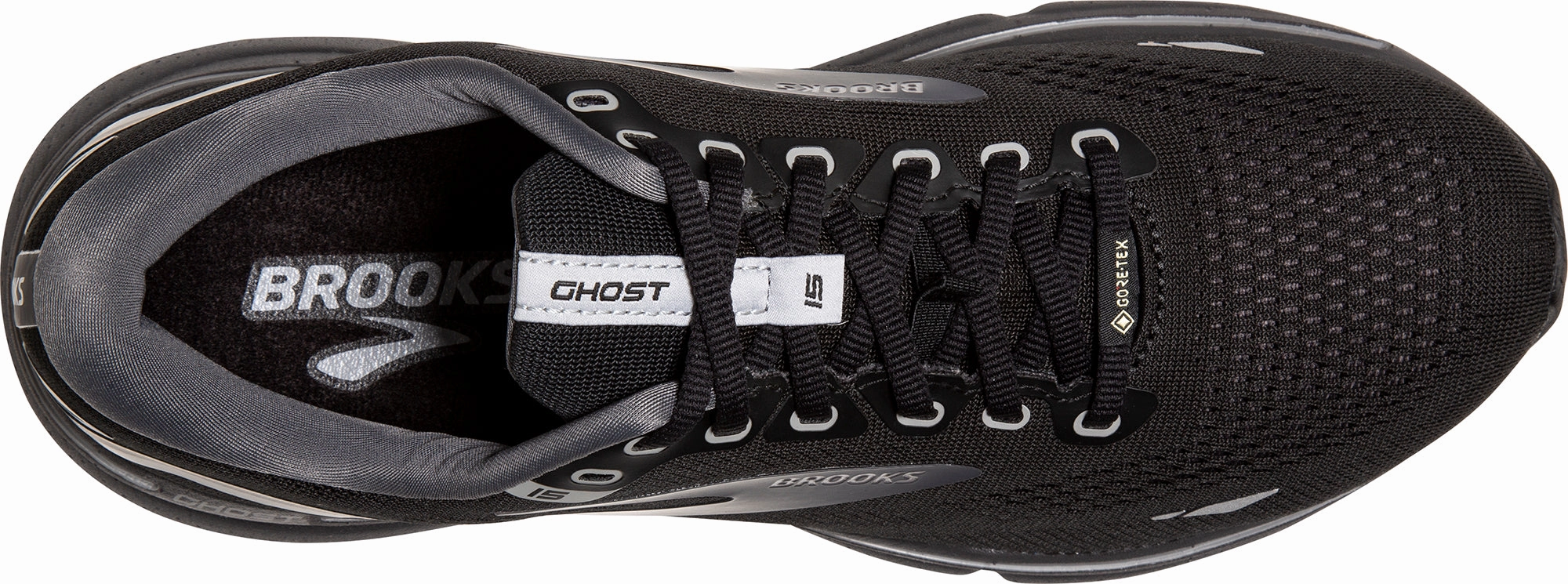 Brooks Ghost 15 GORE-TEX Mens Running Shoes - Black Distance Runners