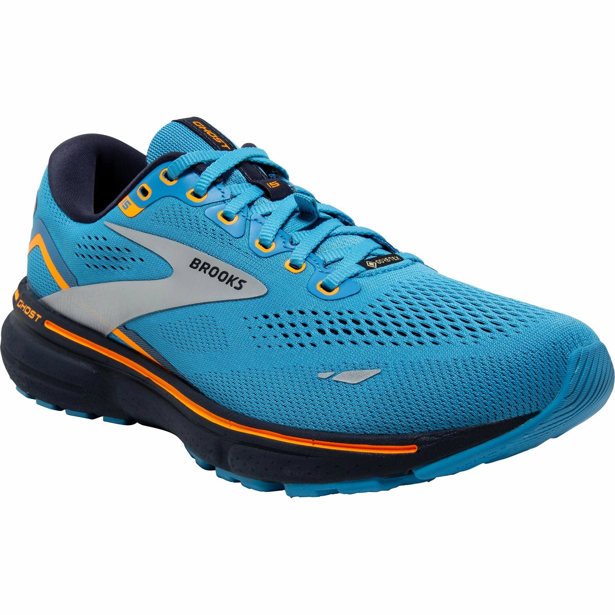Brooks Ghost 15 GORE-TEX Mens Running Shoes - Blue Distance Runners