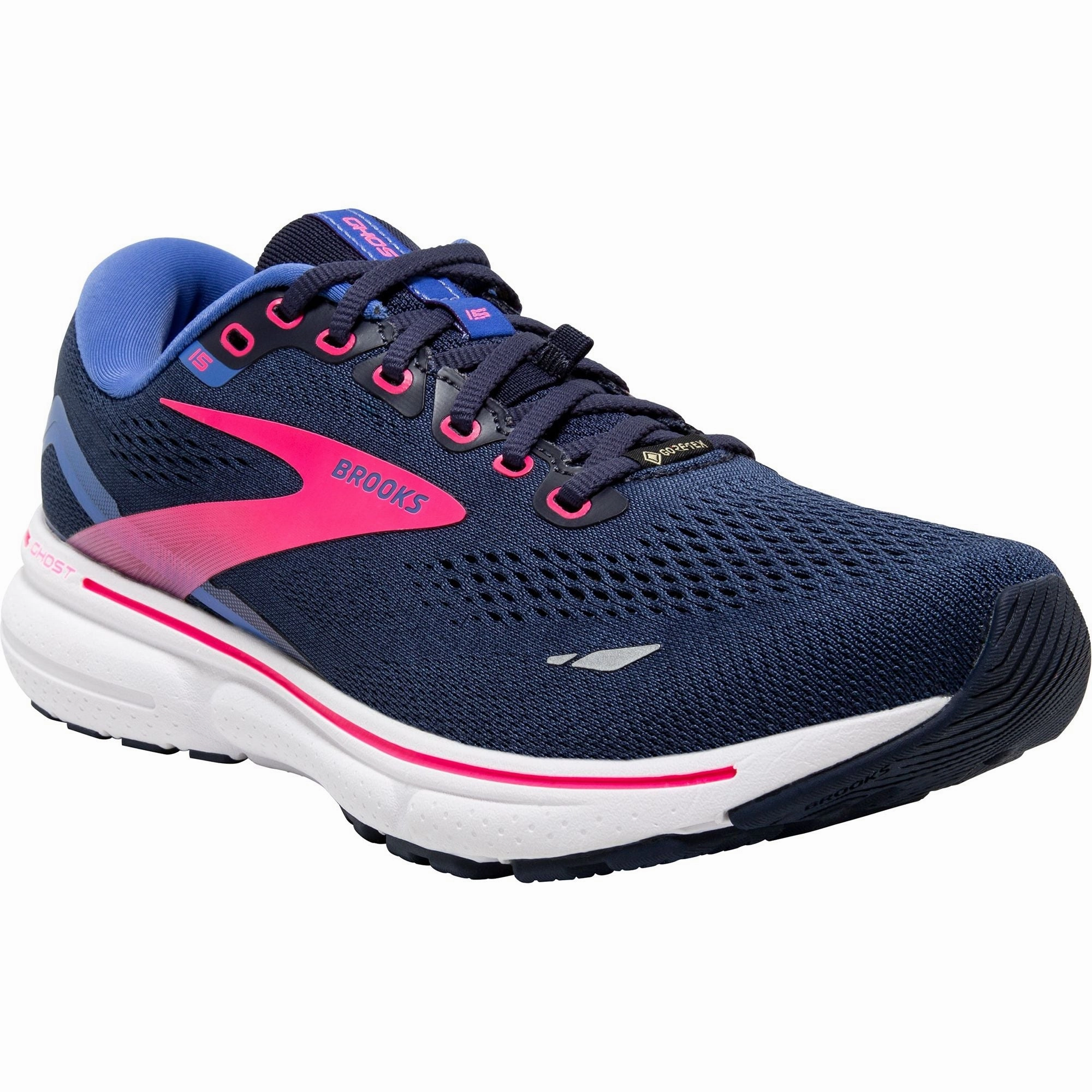Brooks Ghost 15 GORE-TEX Womens Running Shoes - Navy Distance Runners