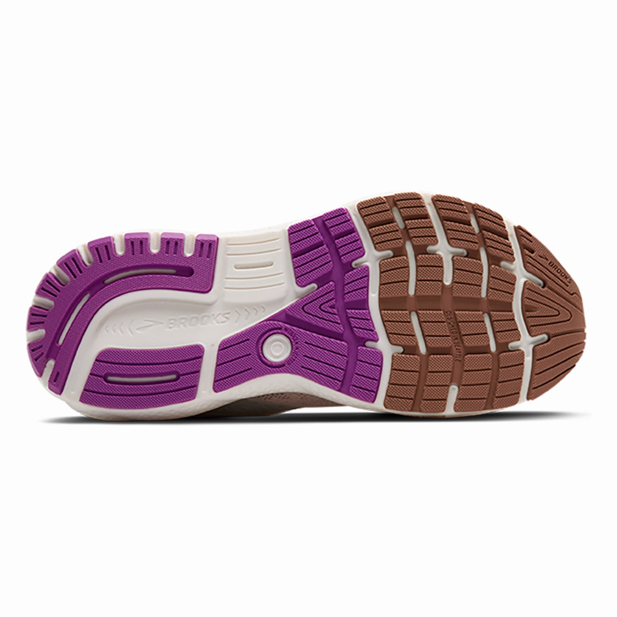 Brooks Ghost 16 - Almond Peach - Coconut - Purple Brooks performance running shoes