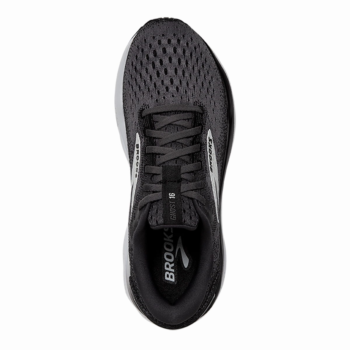 Brooks Ghost 16 - Black - Grey - White Brooks performance running shoes