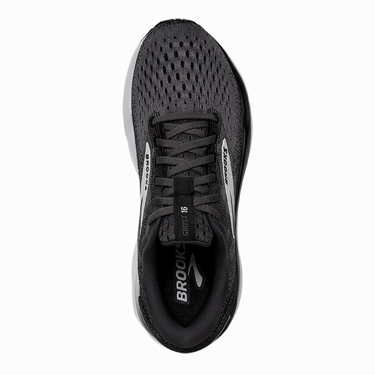Brooks Ghost 16 - Black - Grey - White Brooks performance running shoes