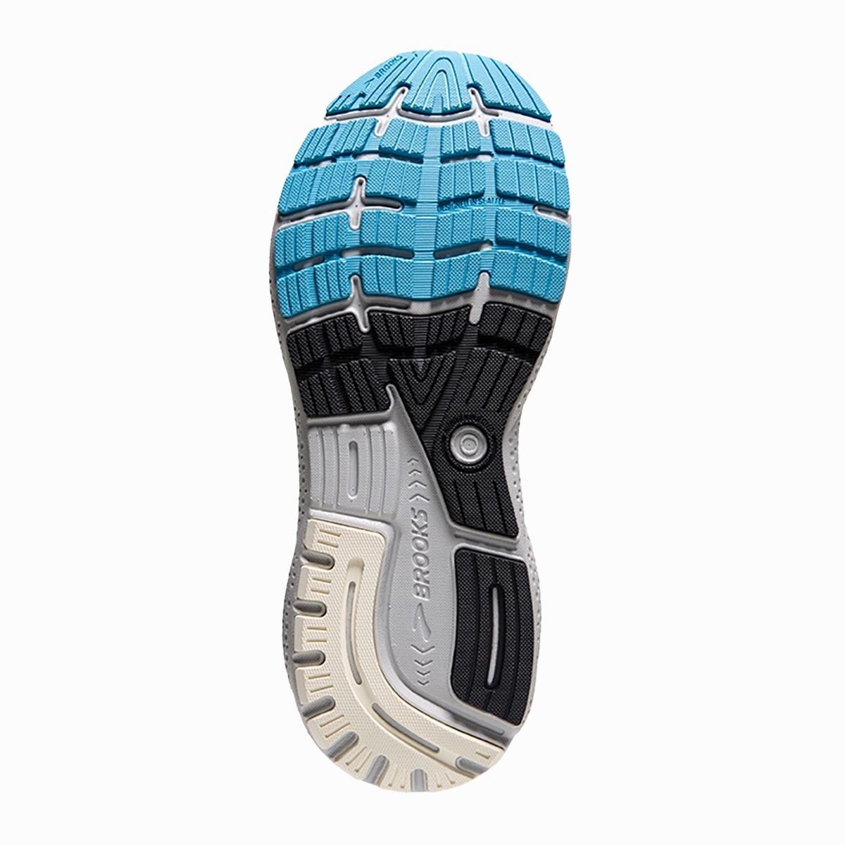 Brooks Ghost 16 - Coconut - Blue - Yellow Brooks performance running shoes