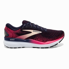 Brooks Ghost 16 - Peacoat - Raspberry - Apricot Brooks running shoes with responsive cushioning
