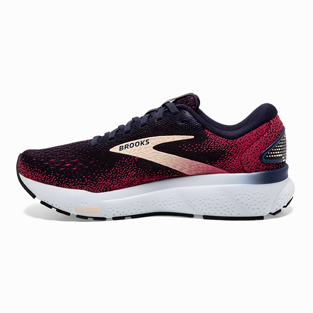 Brooks Ghost 16 - Peacoat - Raspberry - Apricot Brooks performance running shoes
