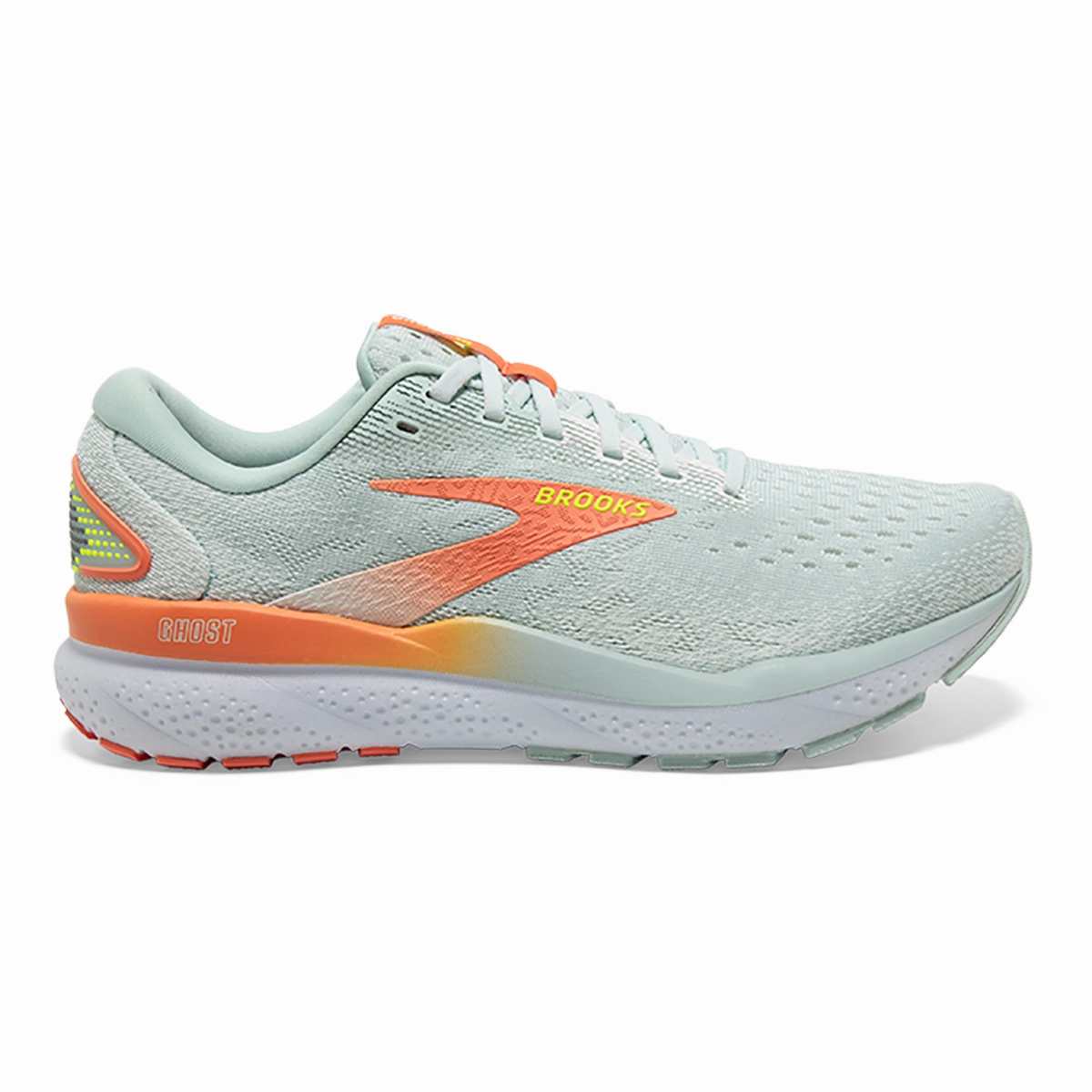 Brooks Ghost 16 - Skylight - Coconut - Sunset Brooks running shoes with responsive cushioning