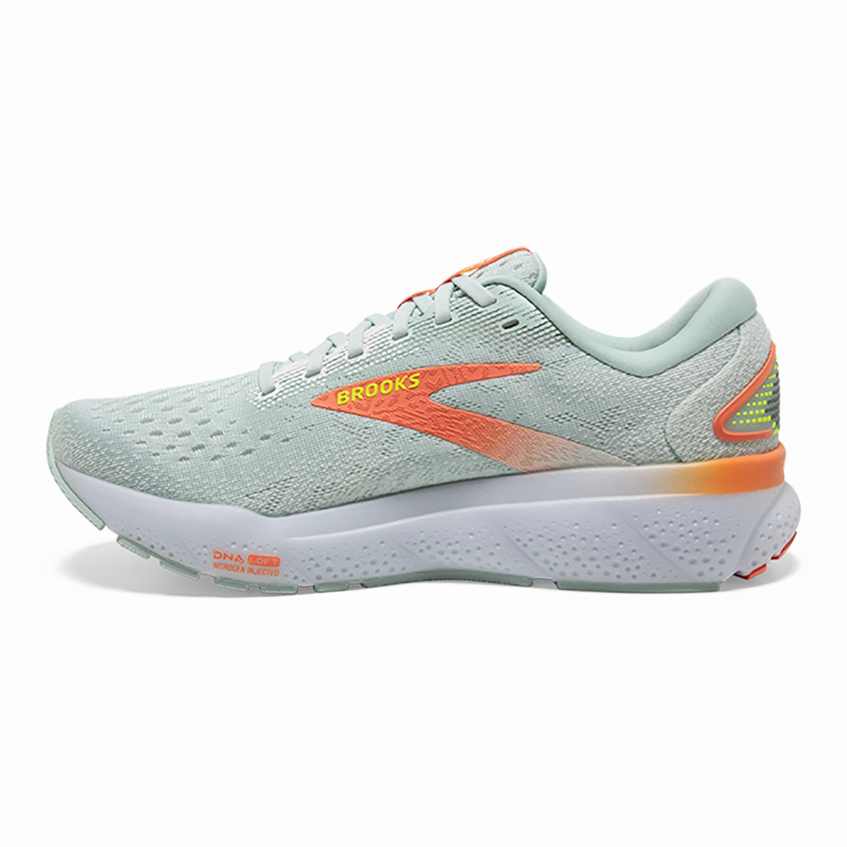 Brooks Ghost 16 - Skylight - Coconut - Sunset Brooks performance running shoes