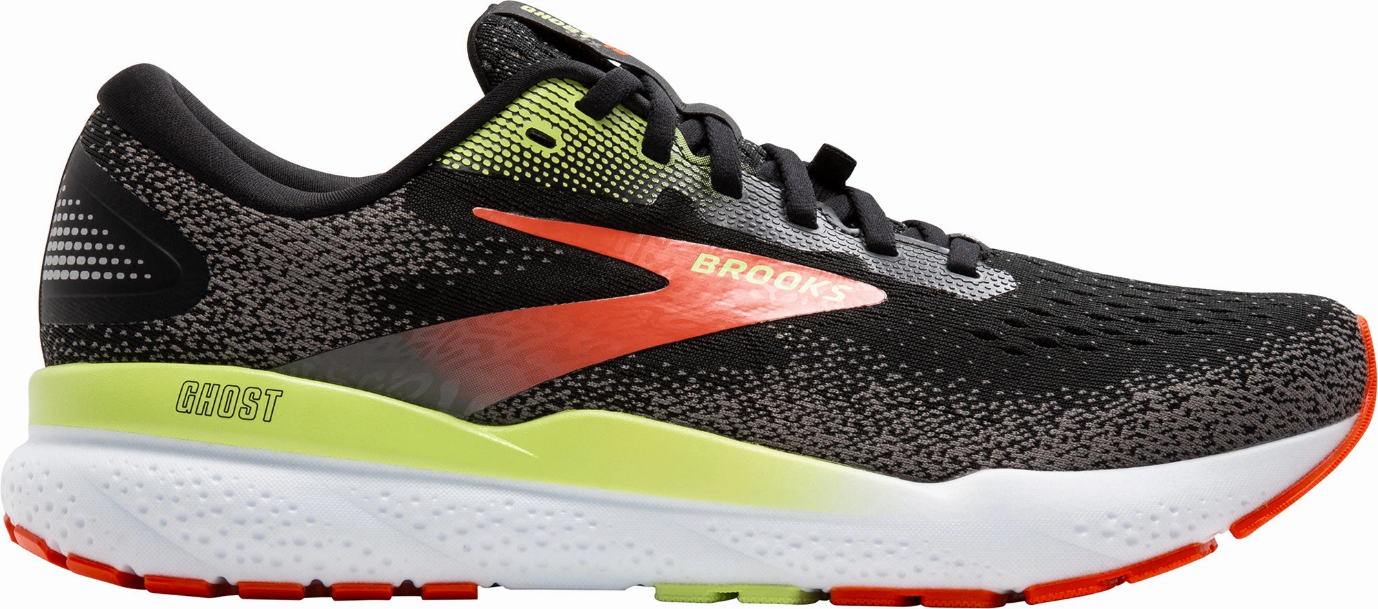 Brooks Ghost 16 GORE-TEX Mens Running Shoes - Black Brooks cushioned sneakers for distance running