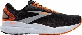Brooks Ghost 16 Mens Running Shoes - Black Brooks cushioned sneakers for distance running
