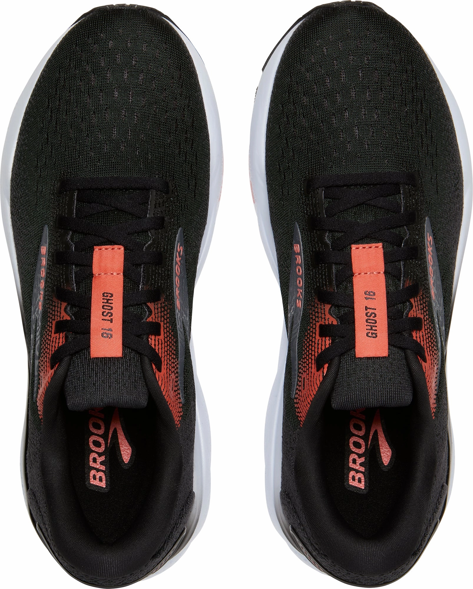 Brooks Ghost 16 Mens Running Shoes - Black Training Sneakers