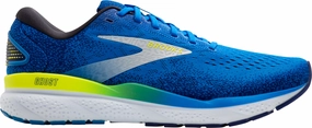 Brooks Ghost 16 Mens Running Shoes - Blue Brooks cushioned sneakers for distance running