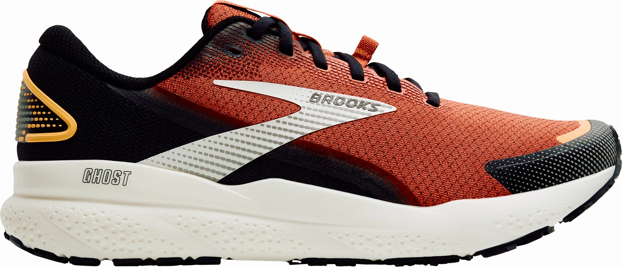 Brooks Ghost 16 Weatherized Mens Running Shoes - Orange Brooks cushioned sneakers for distance running