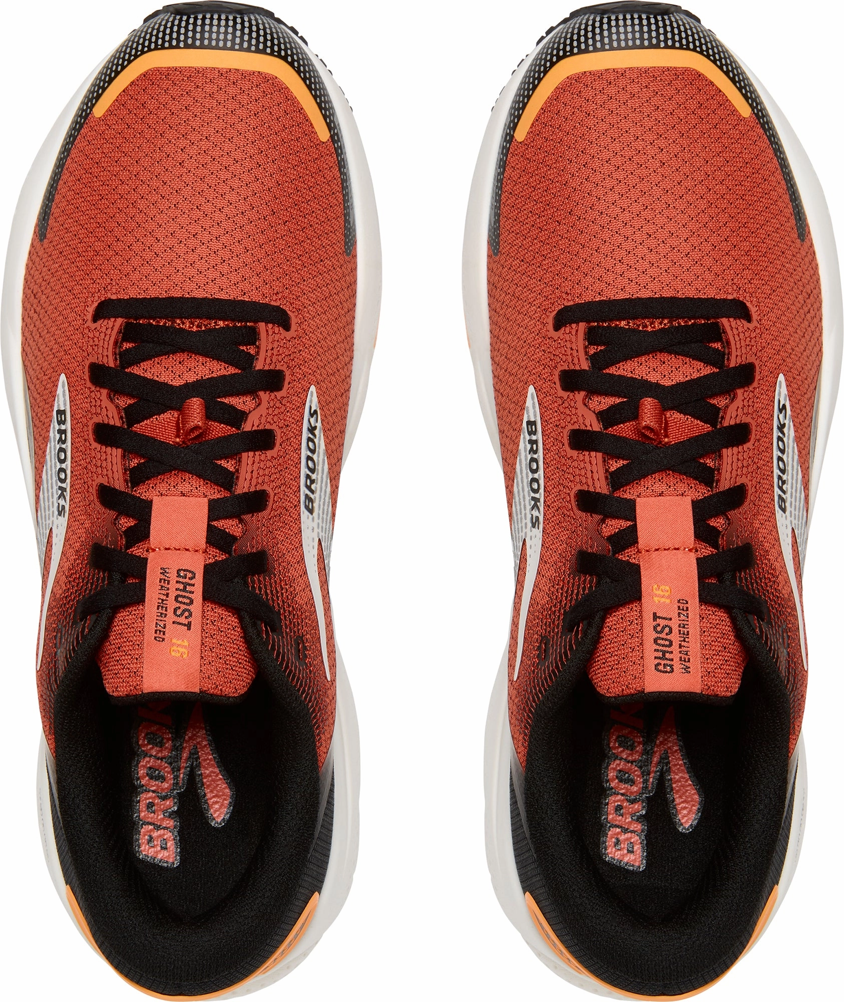 Brooks Ghost 16 Weatherized Mens Running Shoes - Orange Distance Runners