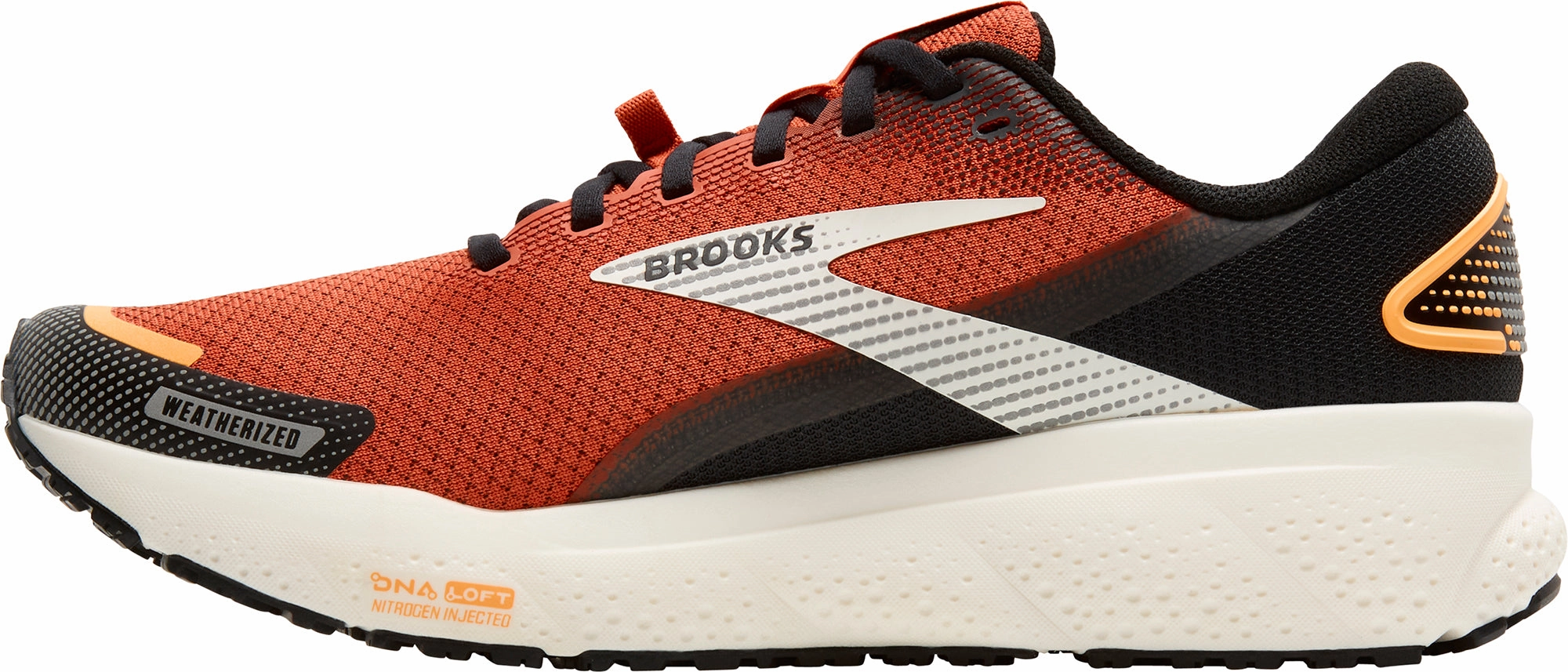Brooks Ghost 16 Weatherized Mens Running Shoes - Orange Distance Runners