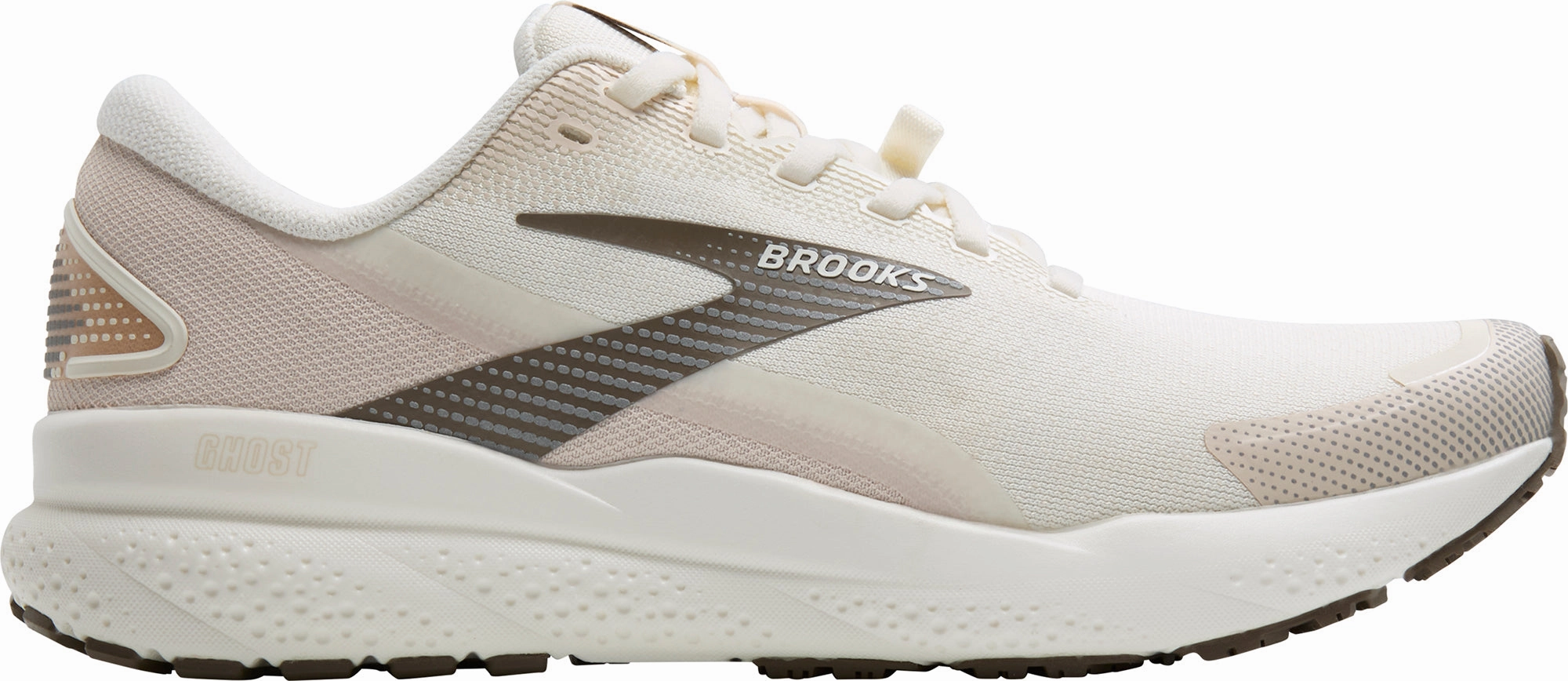 Brooks Ghost 16 Weatherized Womens Running Shoes - Cream Brooks breathable running shoes for performance