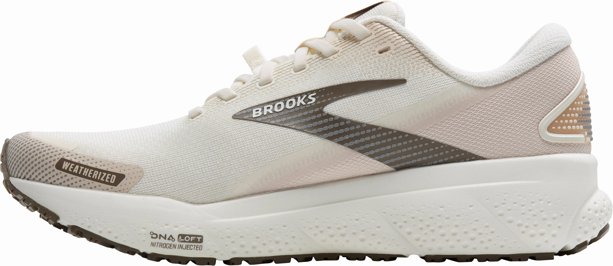 Brooks Ghost 16 Weatherized Womens Running Shoes - Cream Training Sneakers