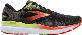 Brooks Ghost 16 WIDE FIT (2E) Mens Running Shoes - Black Brooks cushioned sneakers for distance running