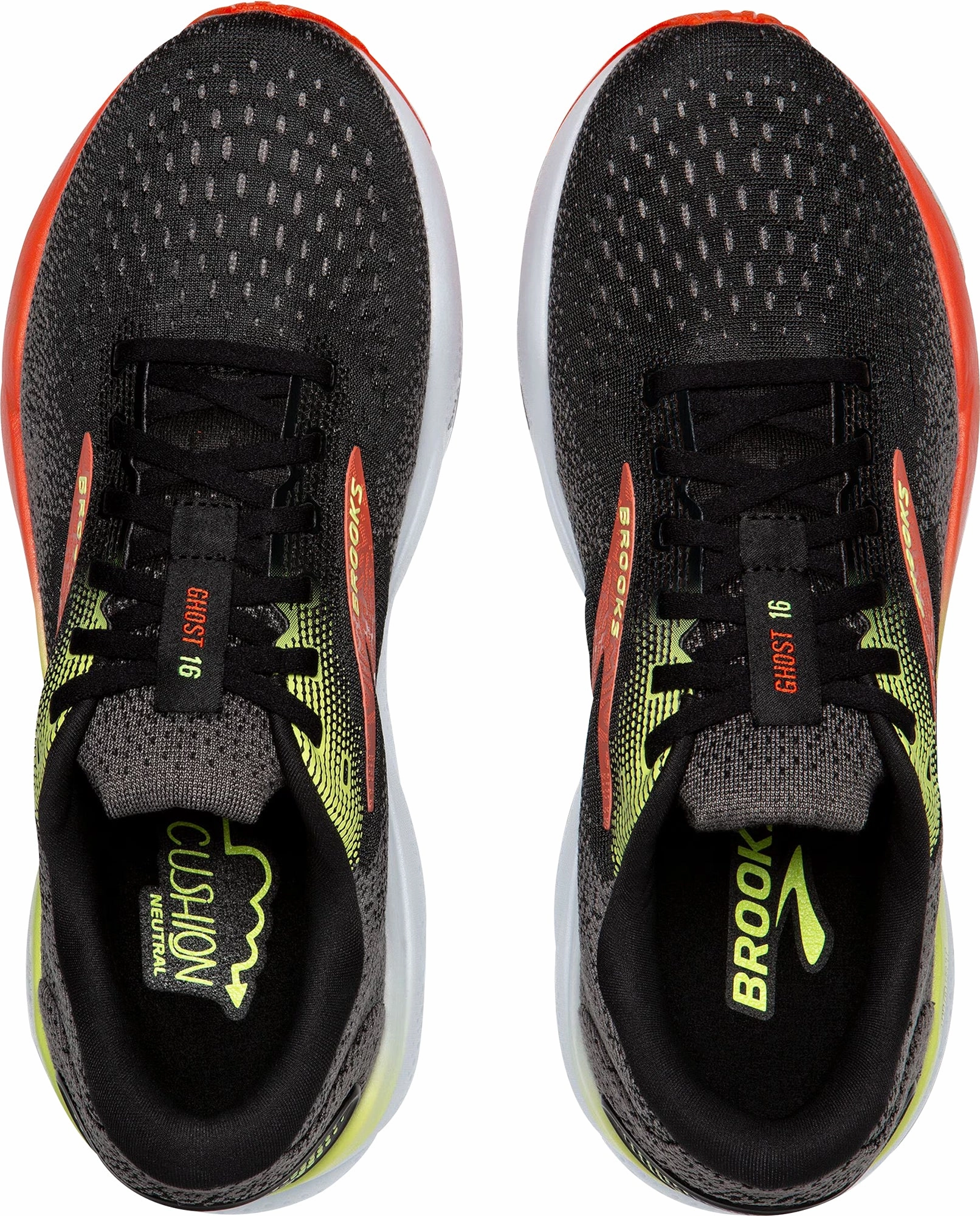 Brooks Ghost 16 WIDE FIT (2E) Mens Running Shoes - Black Distance Runners