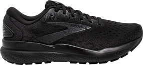 Brooks Ghost 16 WIDE FIT (2E) Mens Running Shoes - Black Brooks breathable running shoes for performance