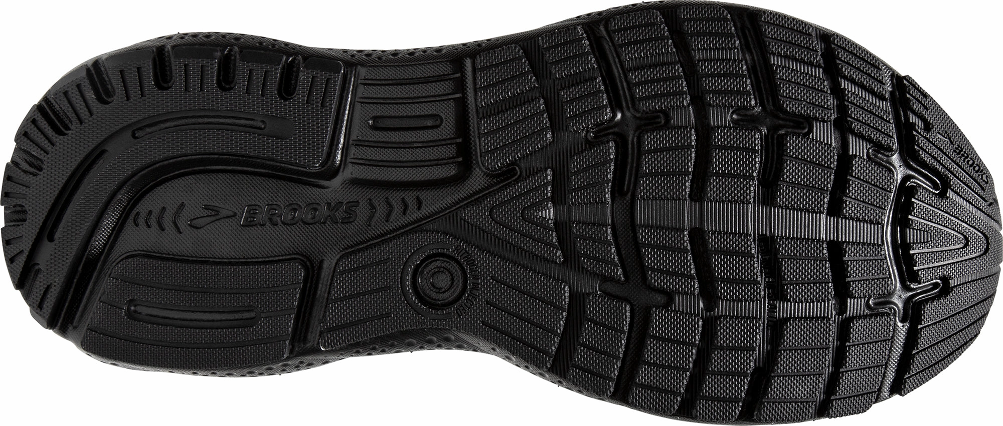 Brooks Ghost 16 WIDE FIT (2E) Mens Running Shoes - Black Training Sneakers