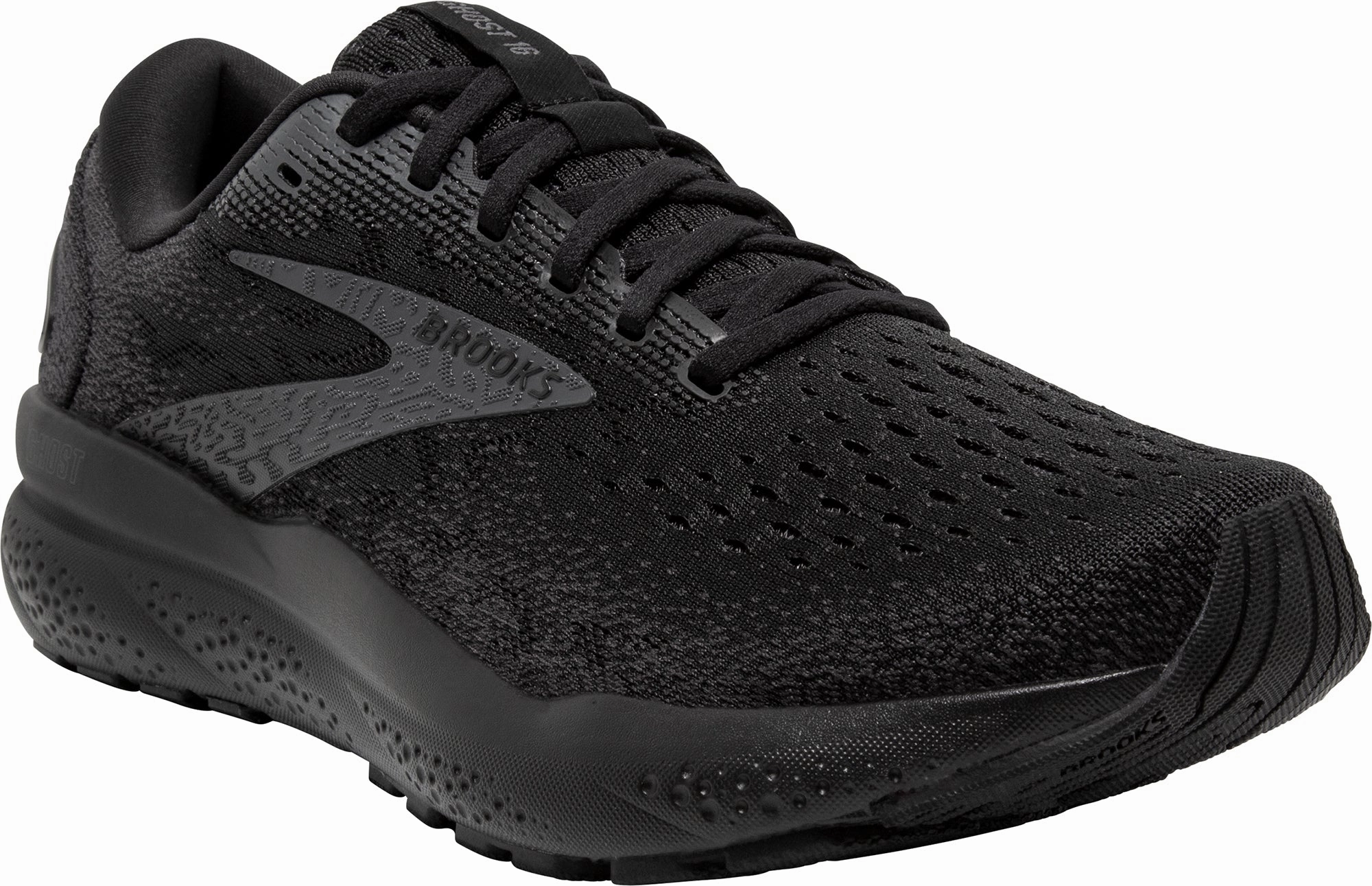 Brooks Ghost 16 WIDE FIT Womens Running Shoes - Black Distance Runners