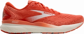 Brooks Ghost 16 Womens Running Shoes - Pink Brooks cushioned sneakers for distance running