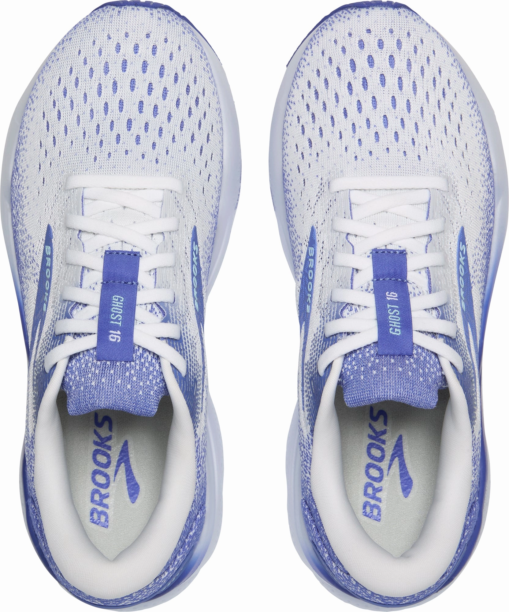 Brooks Ghost 16 Womens Running Shoes - White Training Sneakers