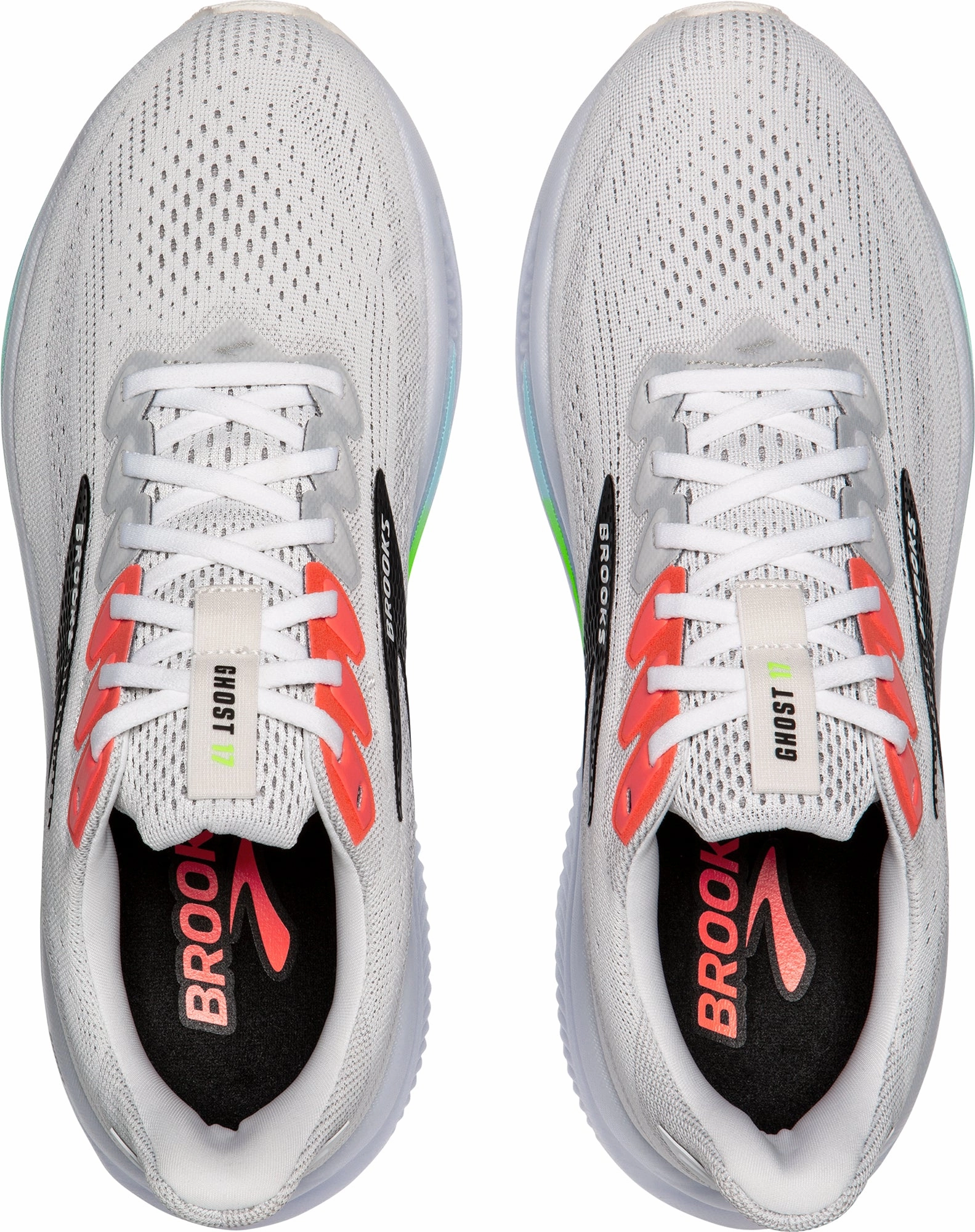 Brooks Ghost 17 Mens Running Shoes - White Distance Runners