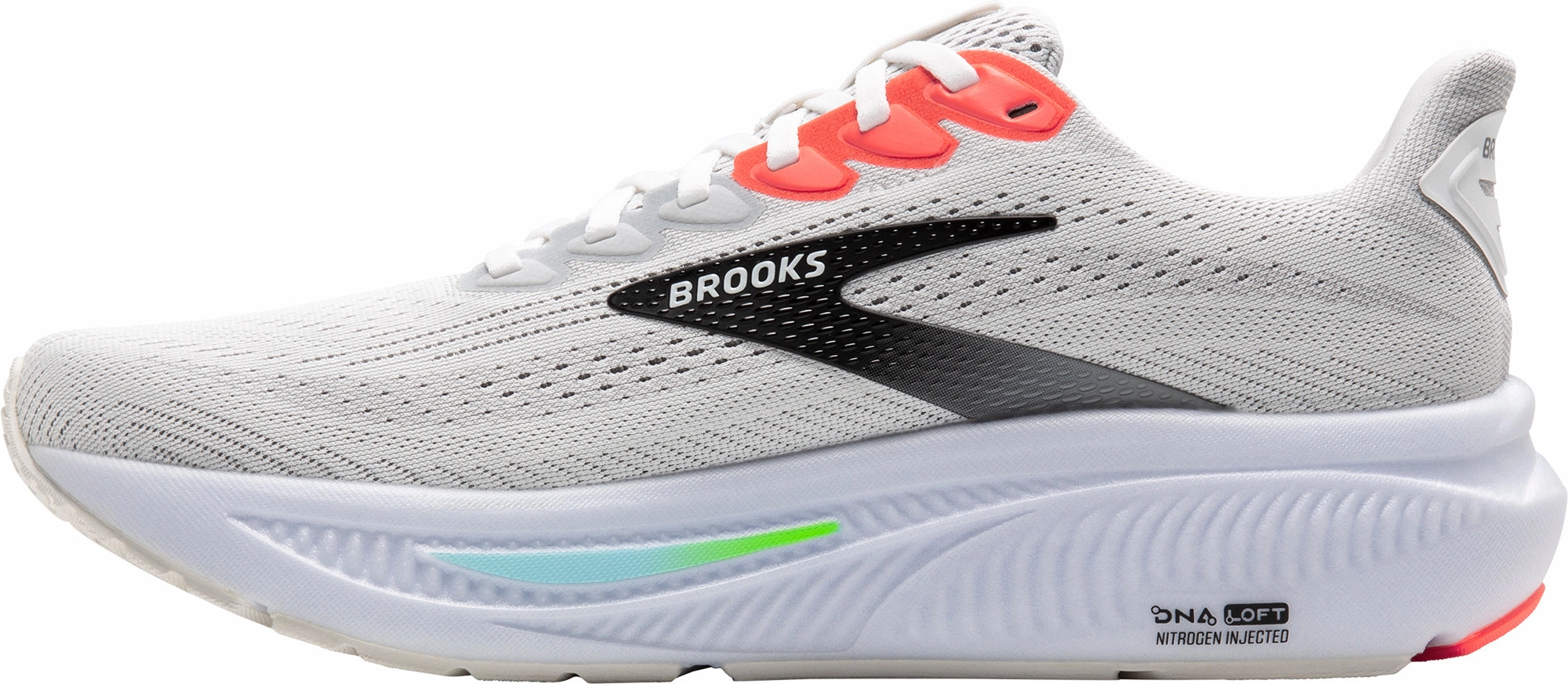 Brooks Ghost 17 Mens Running Shoes - White Distance Runners