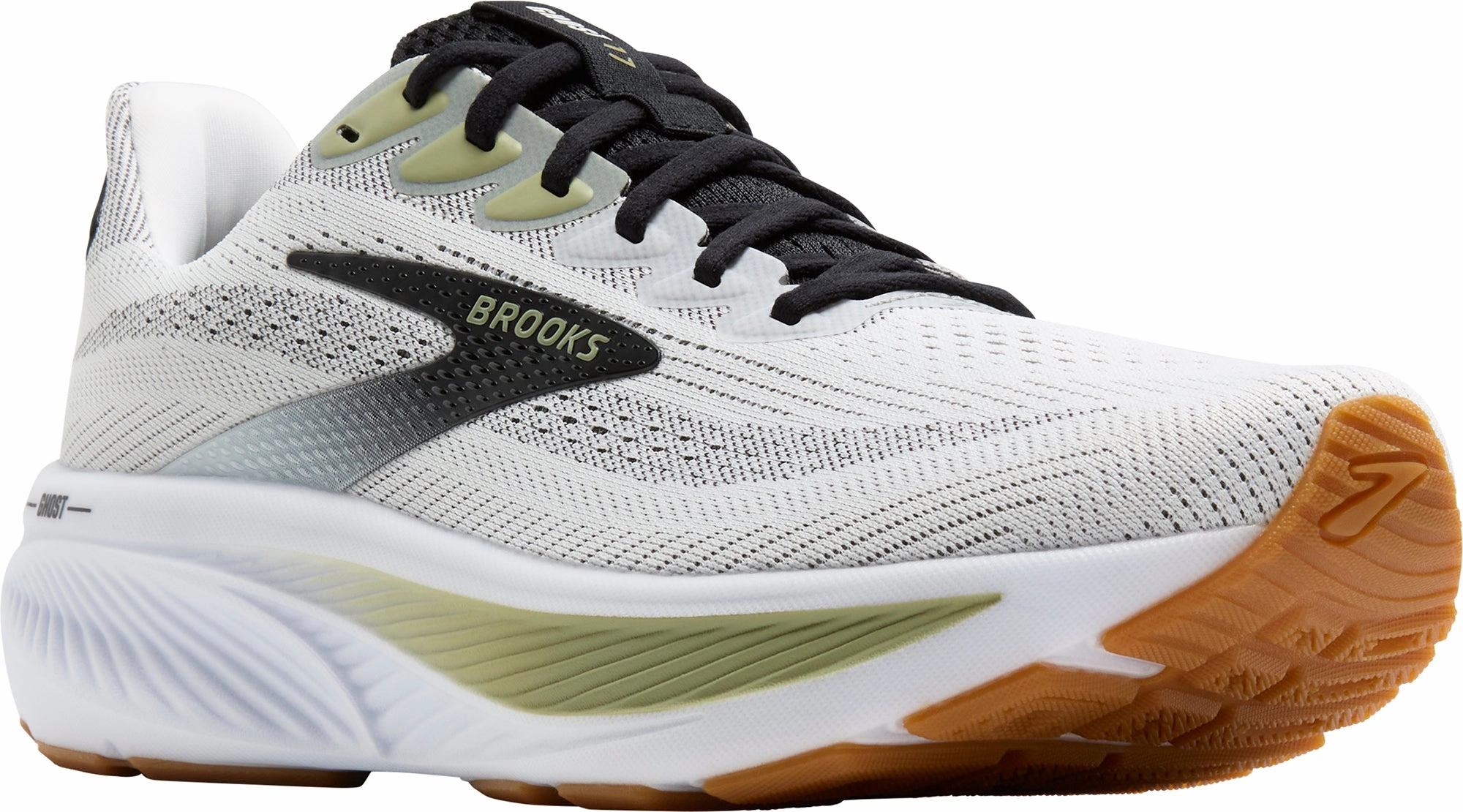 Brooks Ghost 17 Mens Running Shoes - White Distance Runners